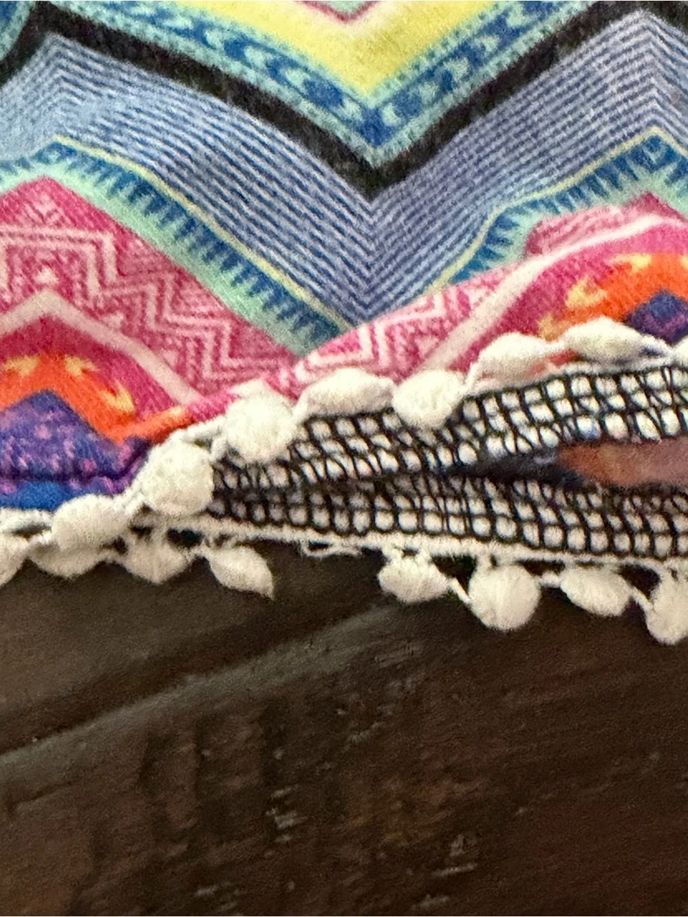 Victoria’s Secret pink colorful chevron lounge booty shorts y2k
